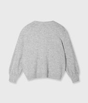 Cardigan aus Woll-Mix - 4001-light grey melee - Grau