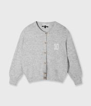 Cardigan aus Woll-Mix - 4001-light grey melee - Grau