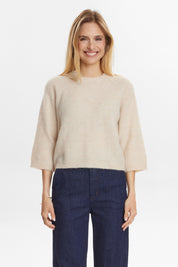 Strickpullover NURIETTE aus Wollmix - 0547 - Beige
