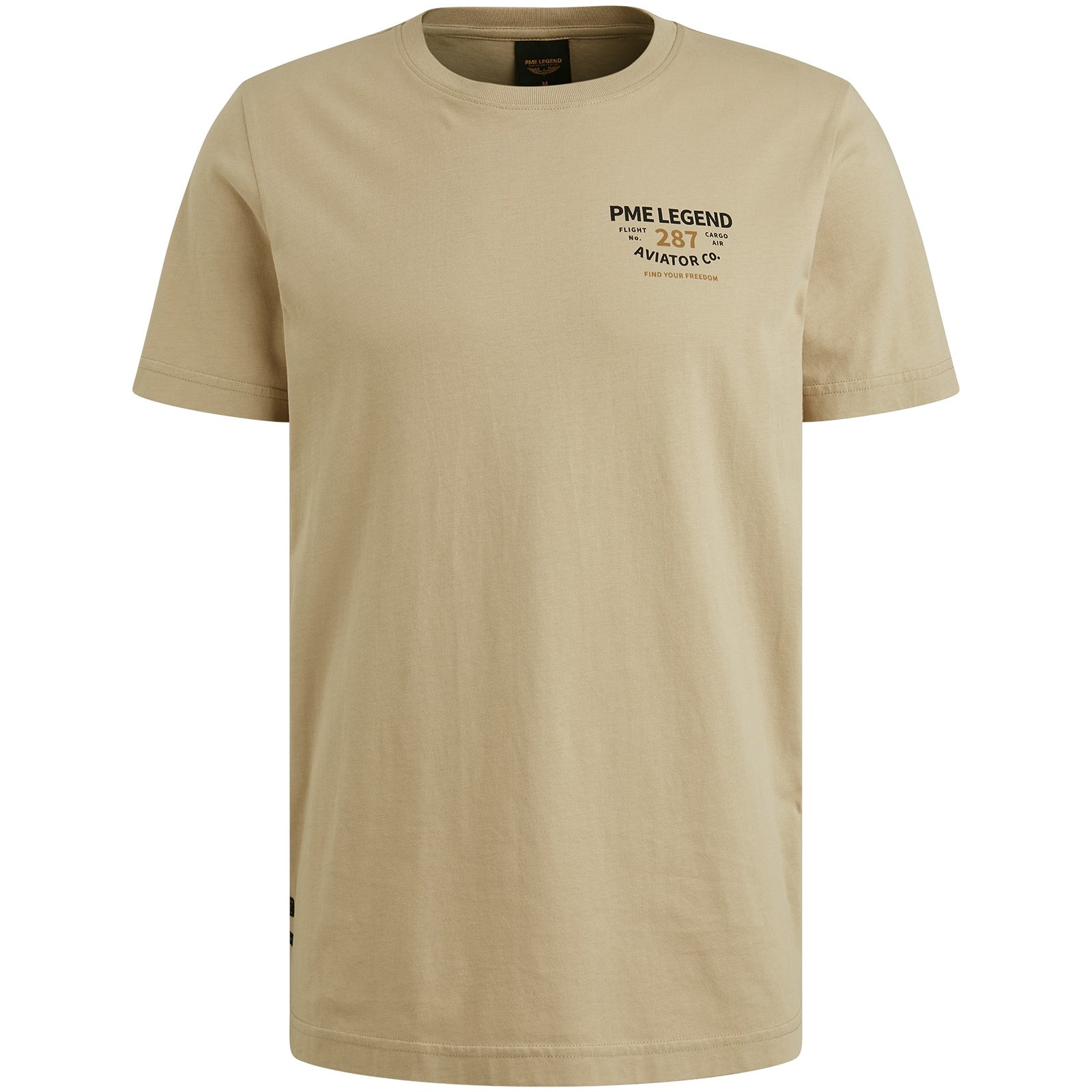 T-Shirt aus Baumwolle - 7144-White Pepper - Beige