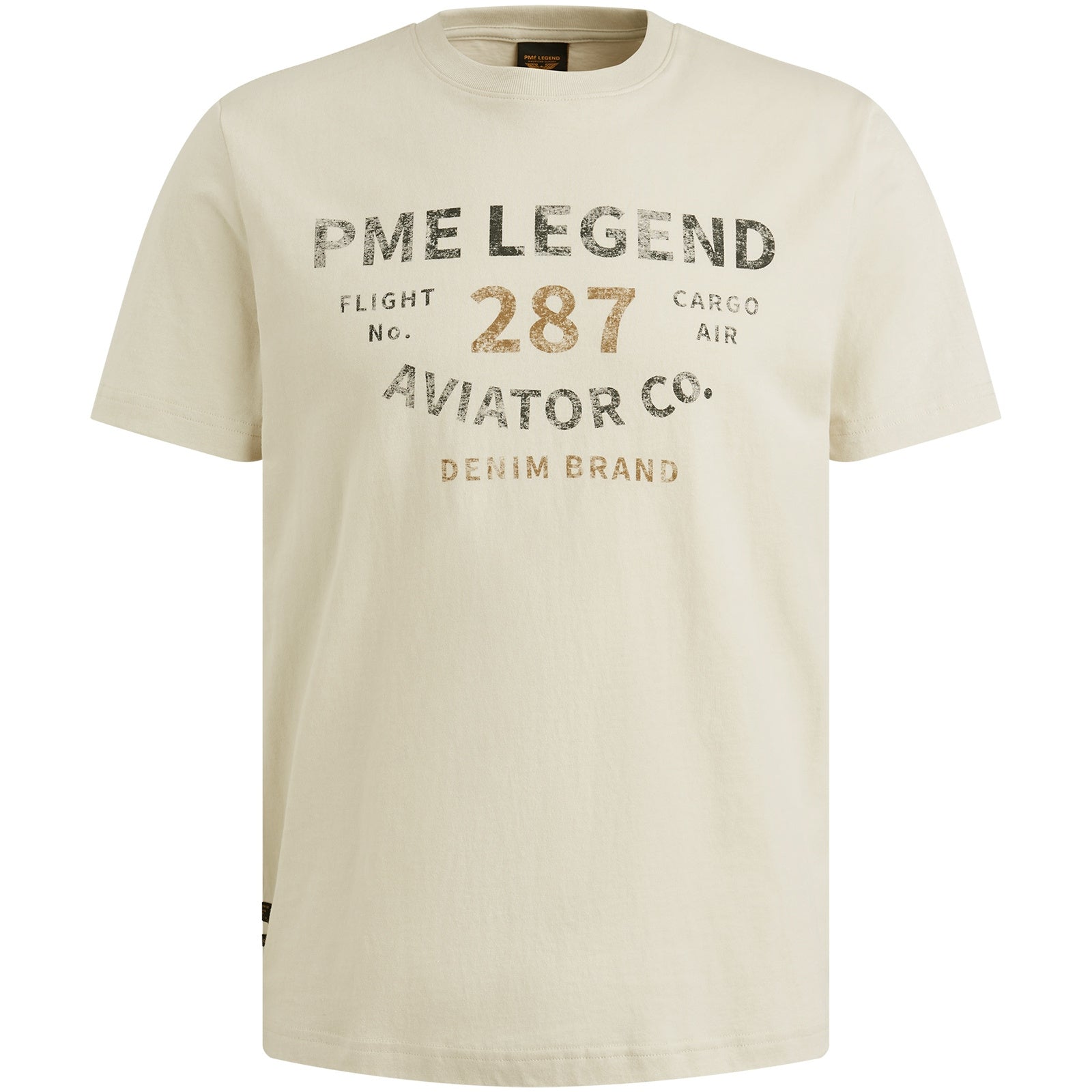 T-Shirt aus Baumwolle - 7011-Birch - Beige
