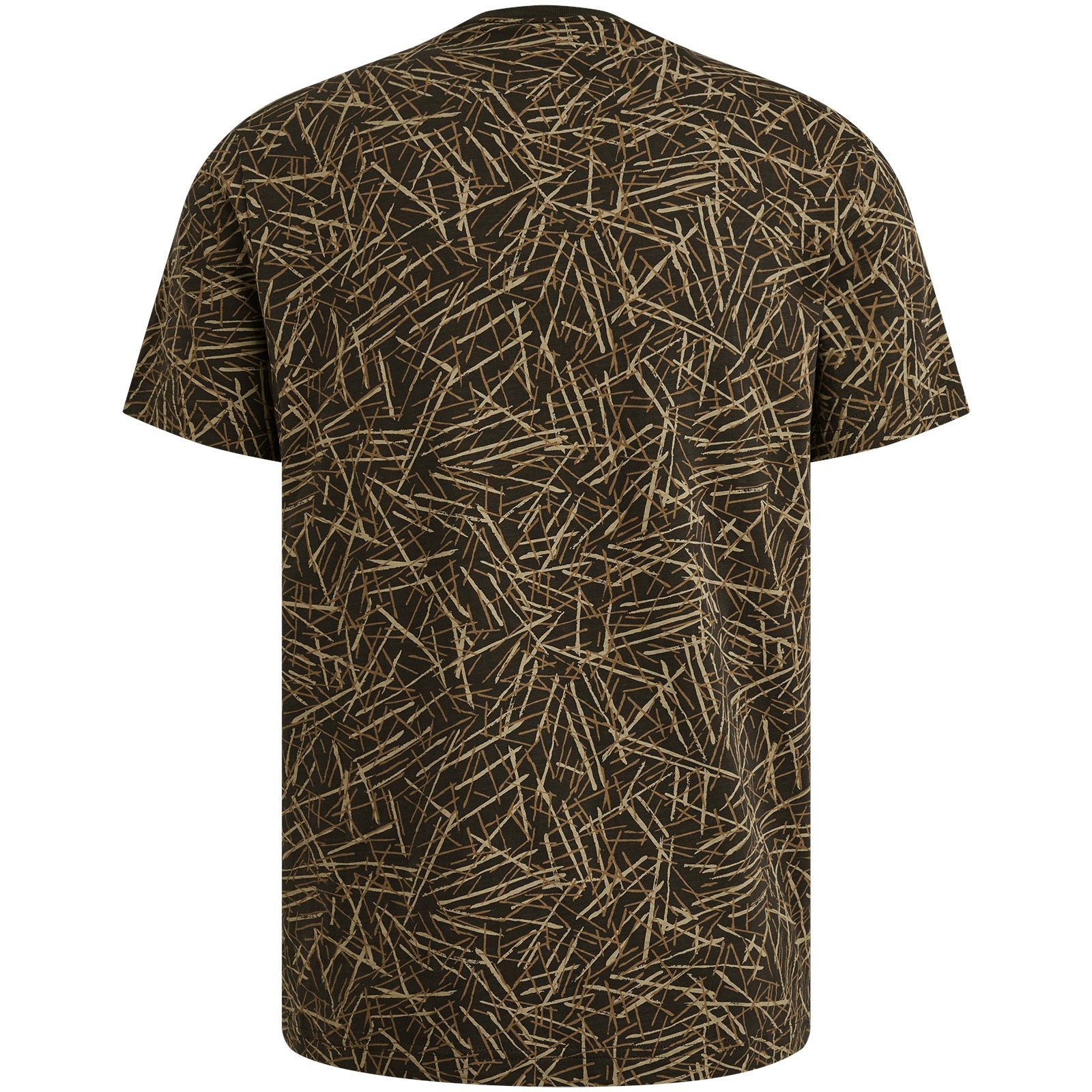 T-Shirt gemustert aus Baumwolle - 9140-Obsidian - Grau