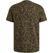 T-Shirt gemustert aus Baumwolle - 9140-Obsidian - Grau