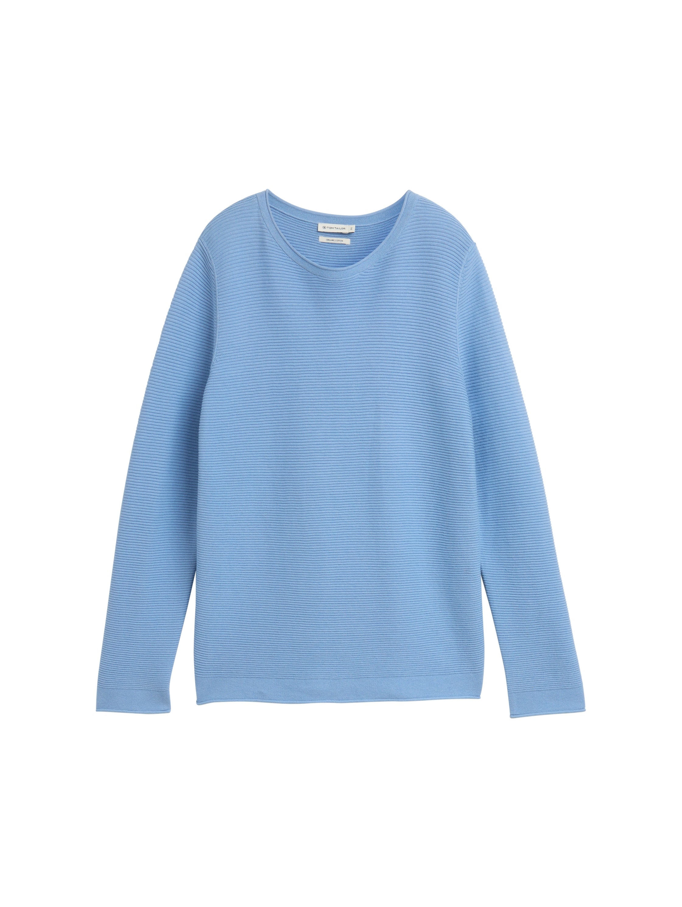 Strickpullover aus Bio-Baumwolle - 34587-light fjord blue - Blau