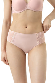Pants mit Stickereien - 38-blossom - Beige