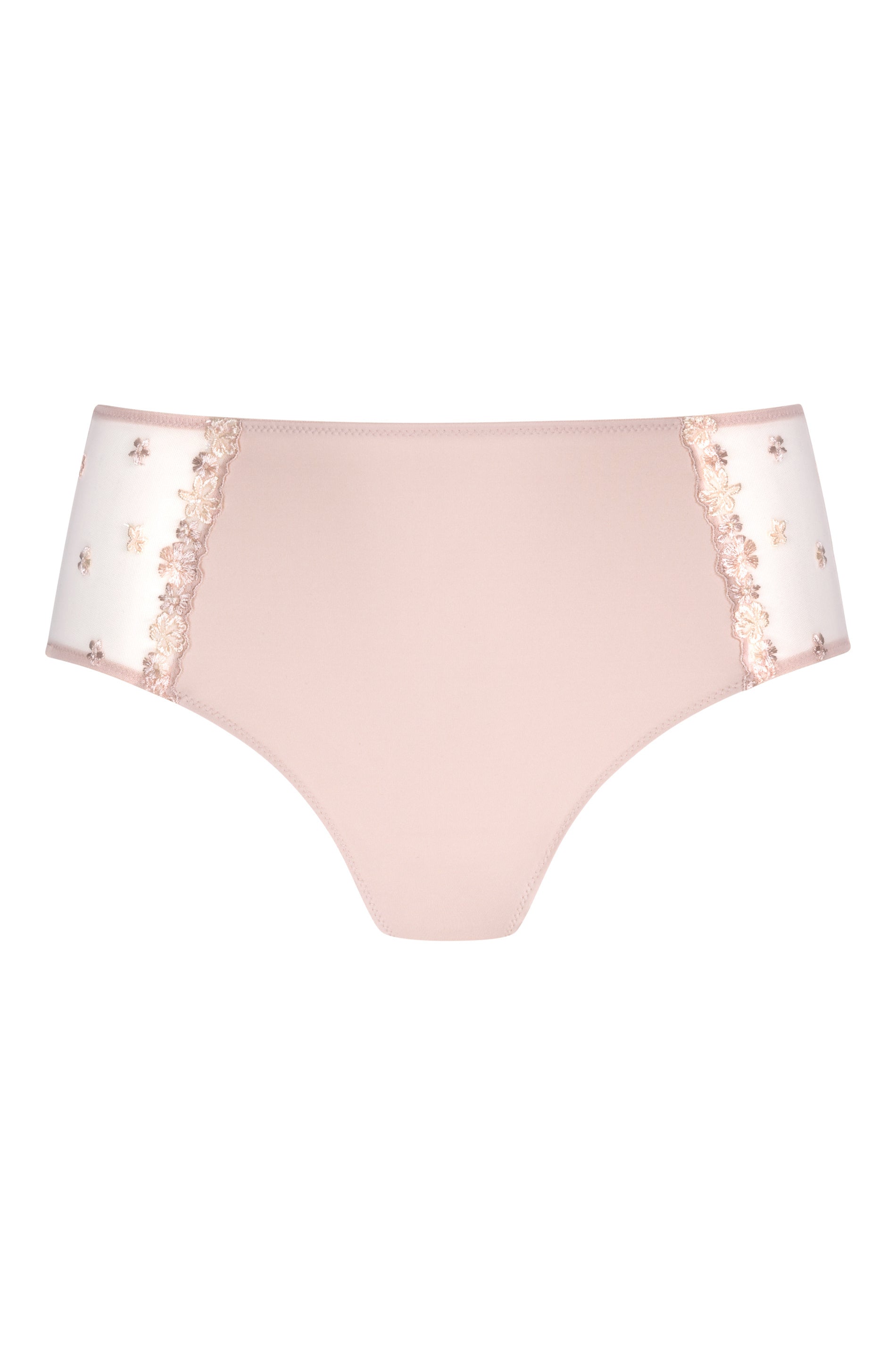 Pants mit Stickereien - 38-blossom - Beige