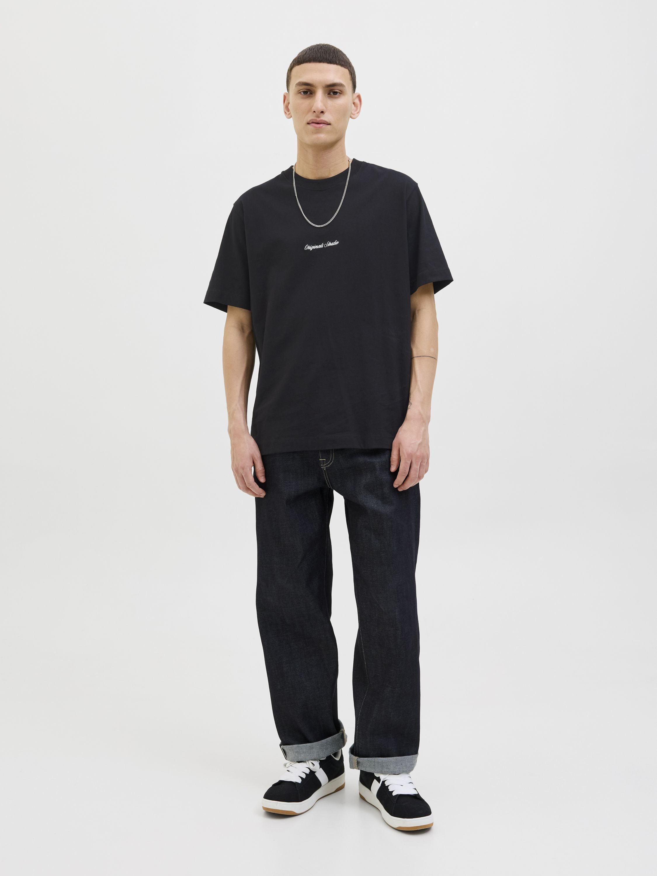 T-Shirt aus Baumwolle - Black - Schwarz