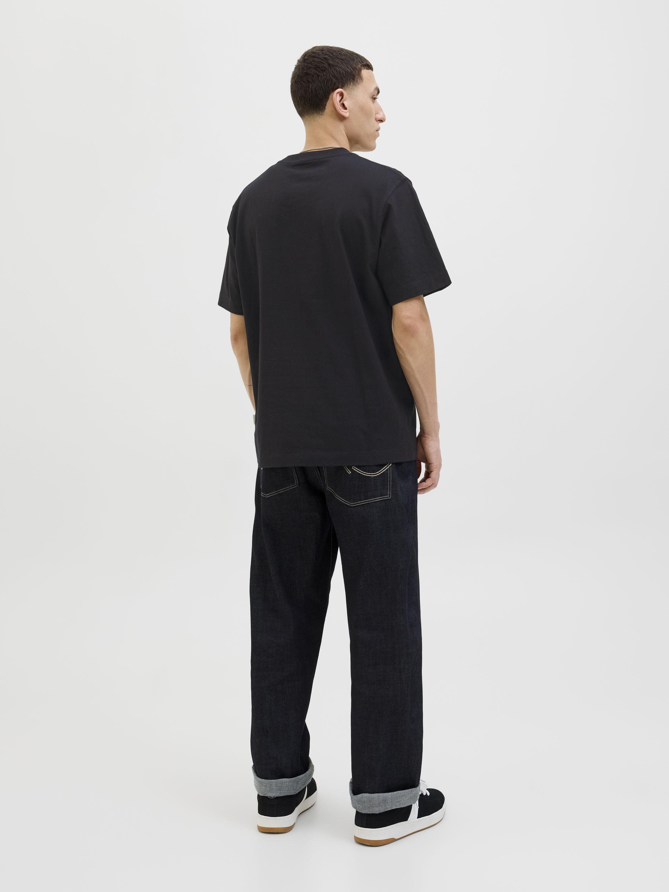 T-Shirt aus Baumwolle - Black - Schwarz