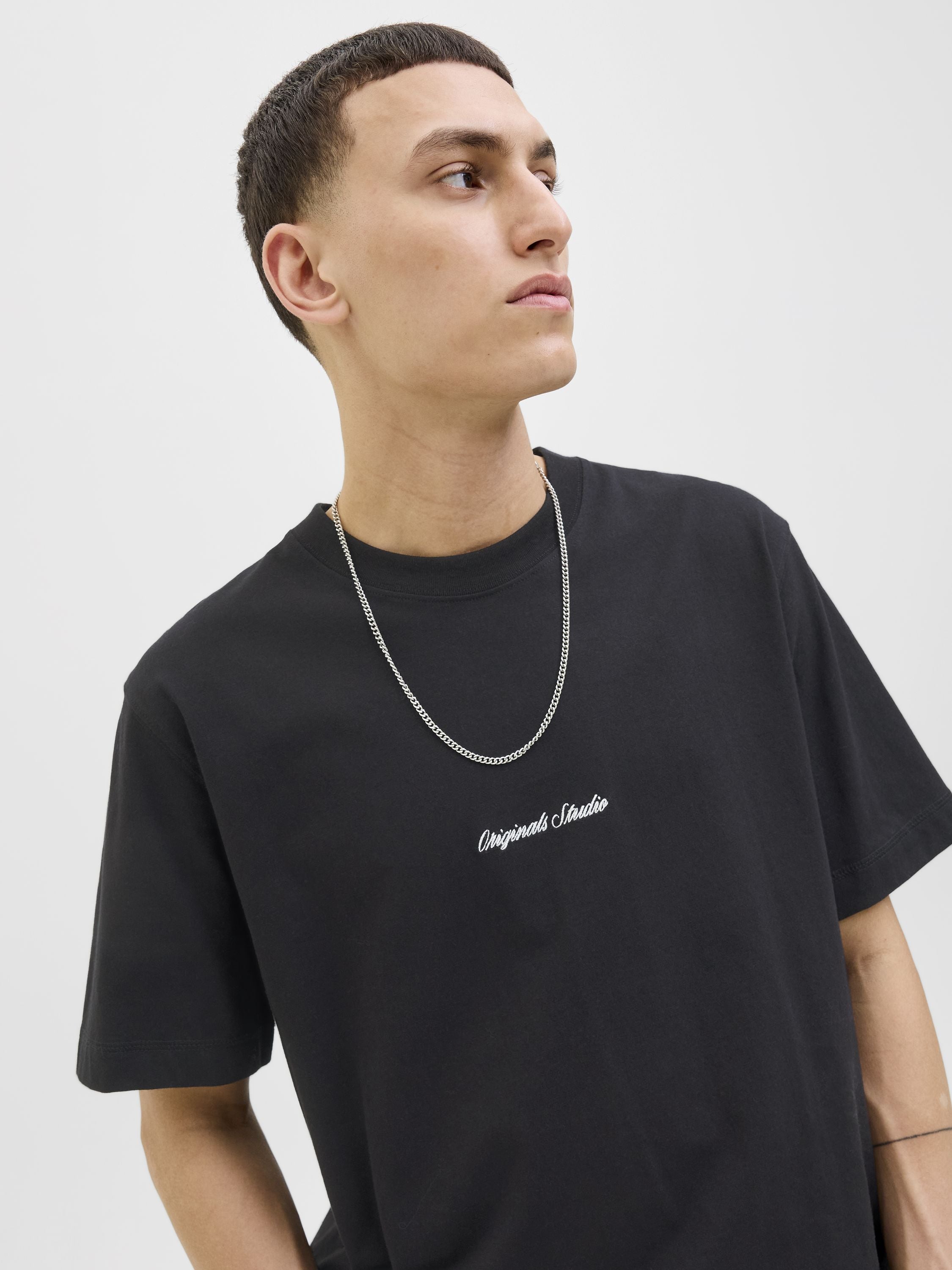 T-Shirt aus Baumwolle - Black - Schwarz