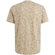 T-Shirt gemustert aus Baumwolle - 7011-Birch - Beige
