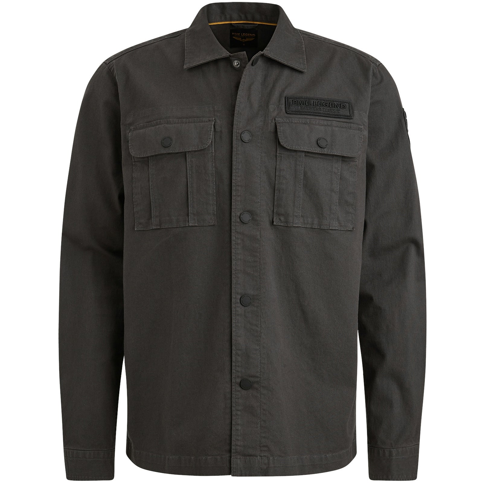 Overshirt aus Baumwolle - 9140-Obsidian - Grau