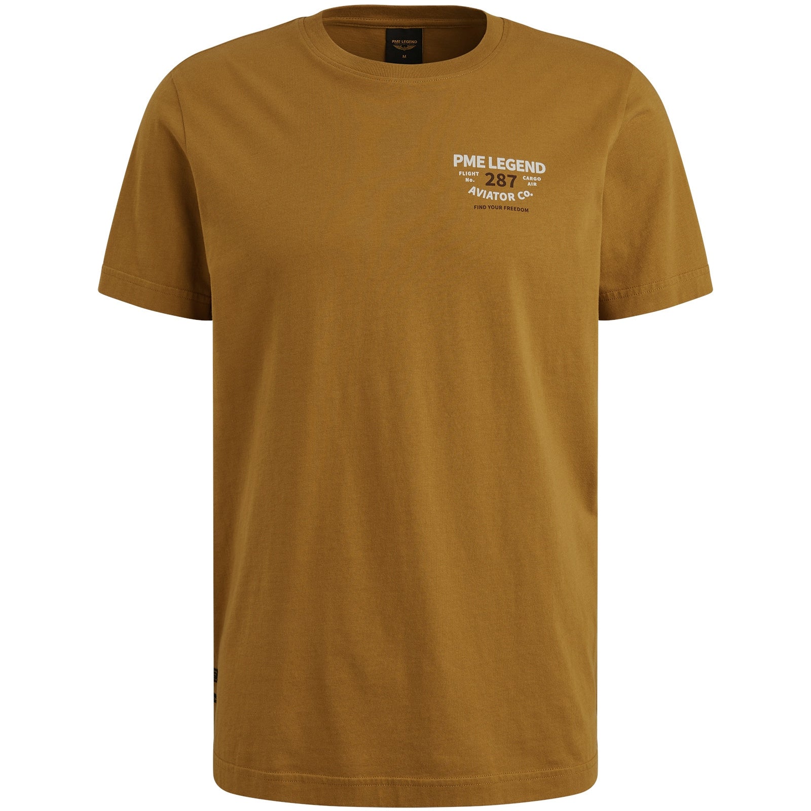 T-Shirt aus Baumwolle - 8187-Golden Brown - Braun