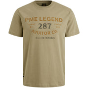 T-Shirt aus Baumwolle - 6391-Silver Sage - Khaki