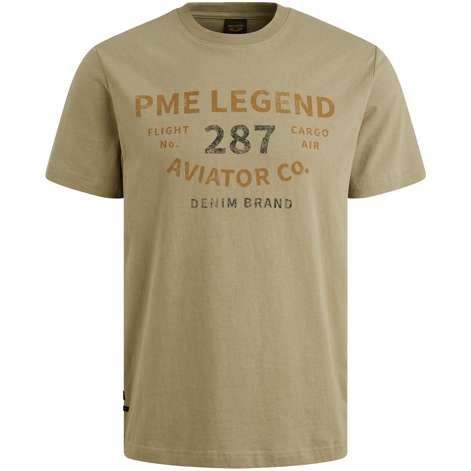T-Shirt aus Baumwolle - 6391-Silver Sage - Khaki