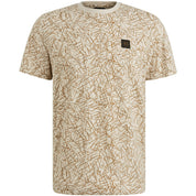 T-Shirt gemustert aus Baumwolle - 7011-Birch - Beige
