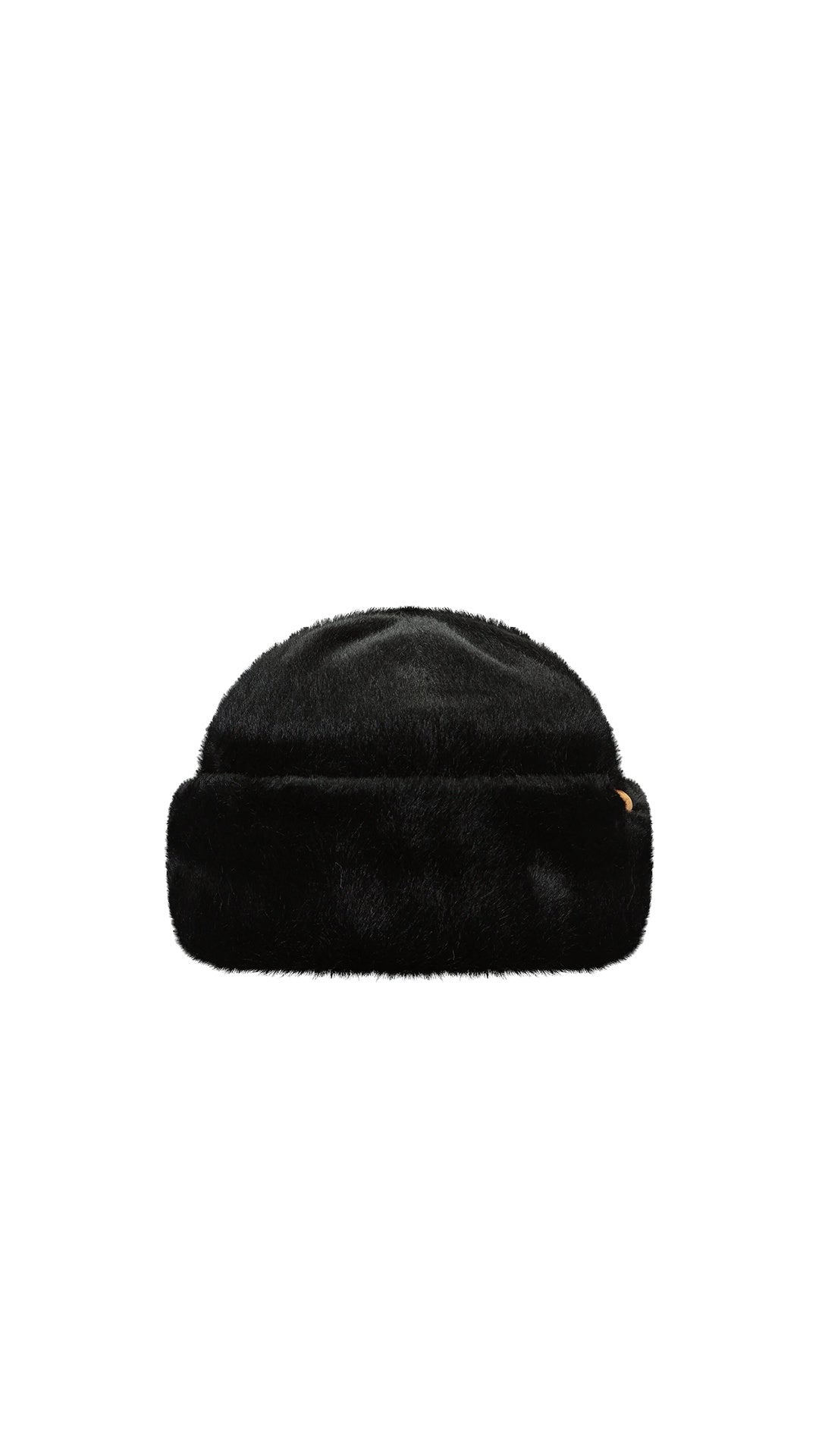 Mütze aus Kunstpelz - black - Schwarz