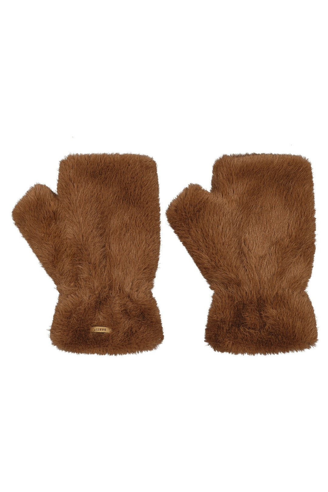Fingerlose Handschuhe BRITAMU aus Kunstpelz - brown - Braun