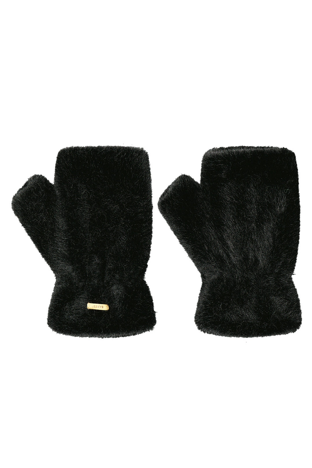 Fingerlose Handschuhe BRITAMU aus Kunstpelz - black - Schwarz
