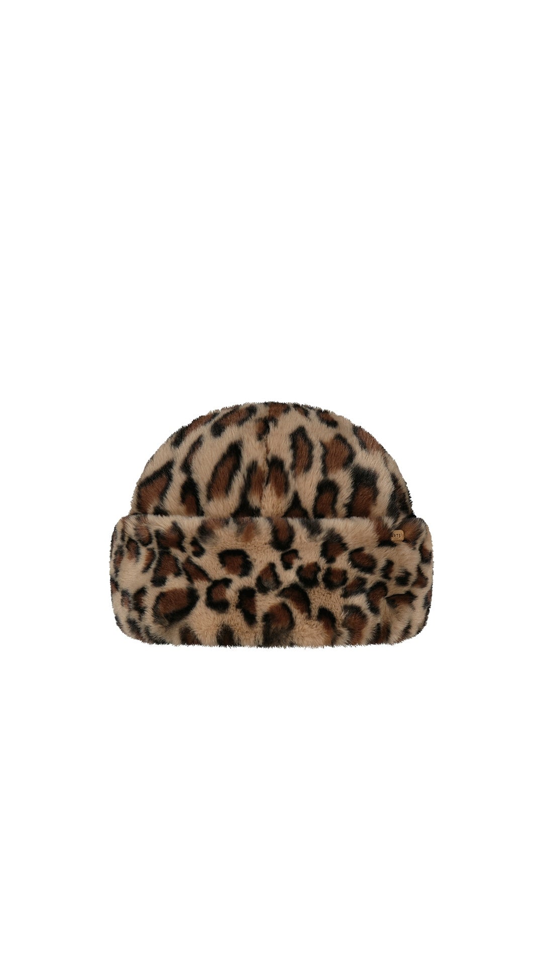Mütze aus Kunstpelz - print brown - Beige