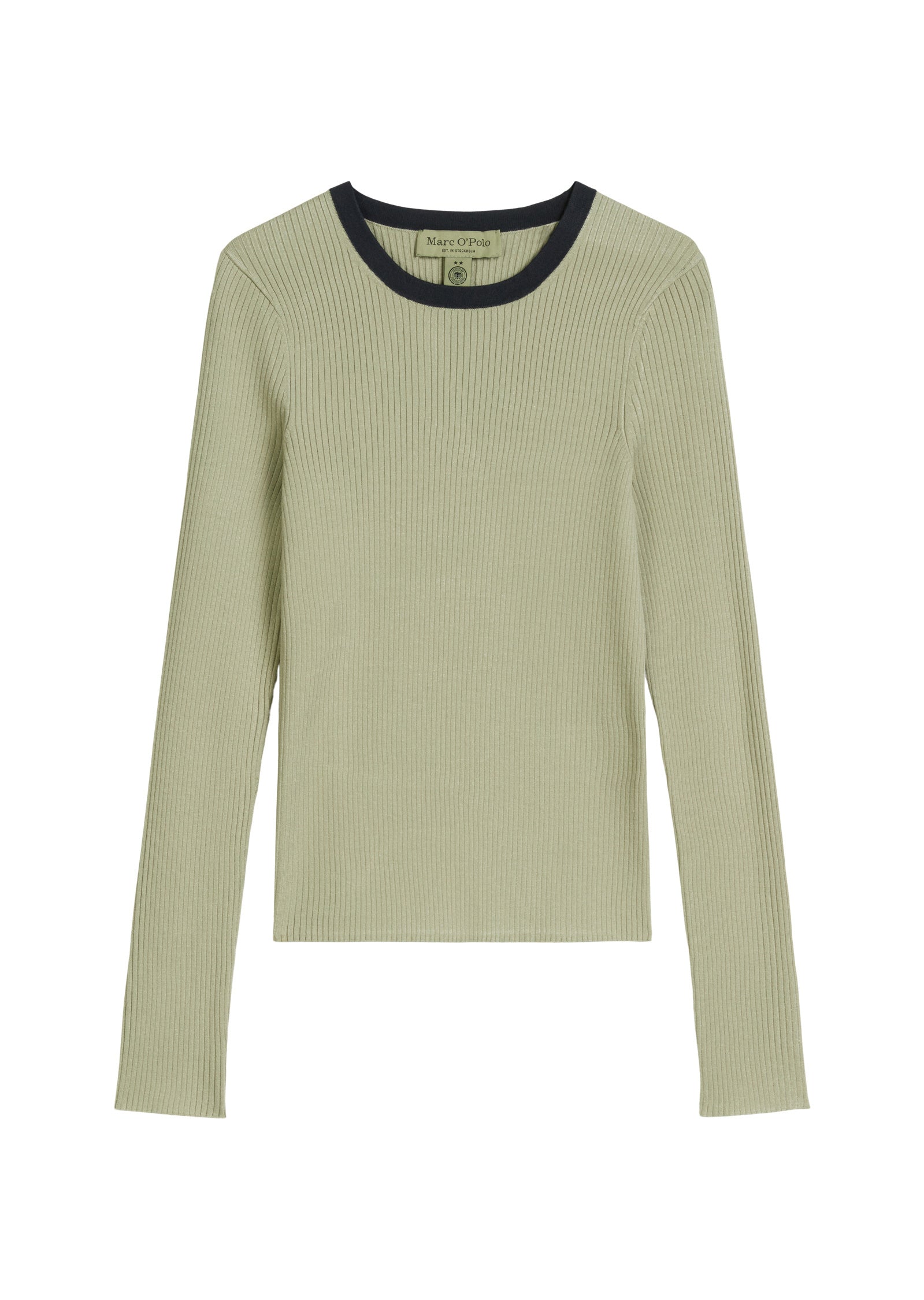 Langarmshirt DFB aus Viskosemix - 420-smooth sage - Grün