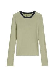 Langarmshirt DFB aus Viskosemix - 420-smooth sage - Grün