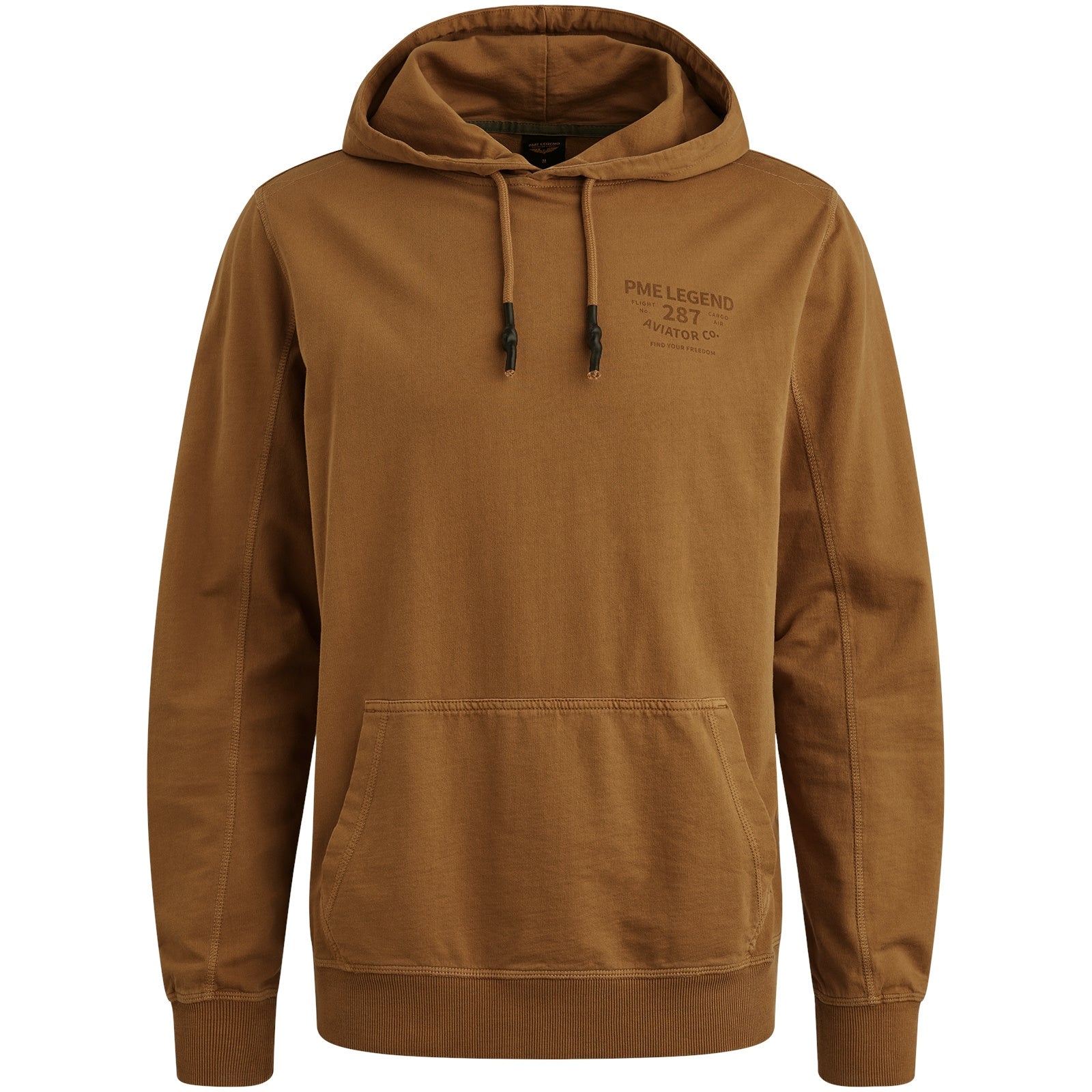 Sweathoodie aus Baumwolle - 8187-Golden Brown - Braun
