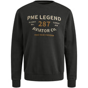 Sweatshirt aus Baumwolle - 9140-Obsidian - Grau
