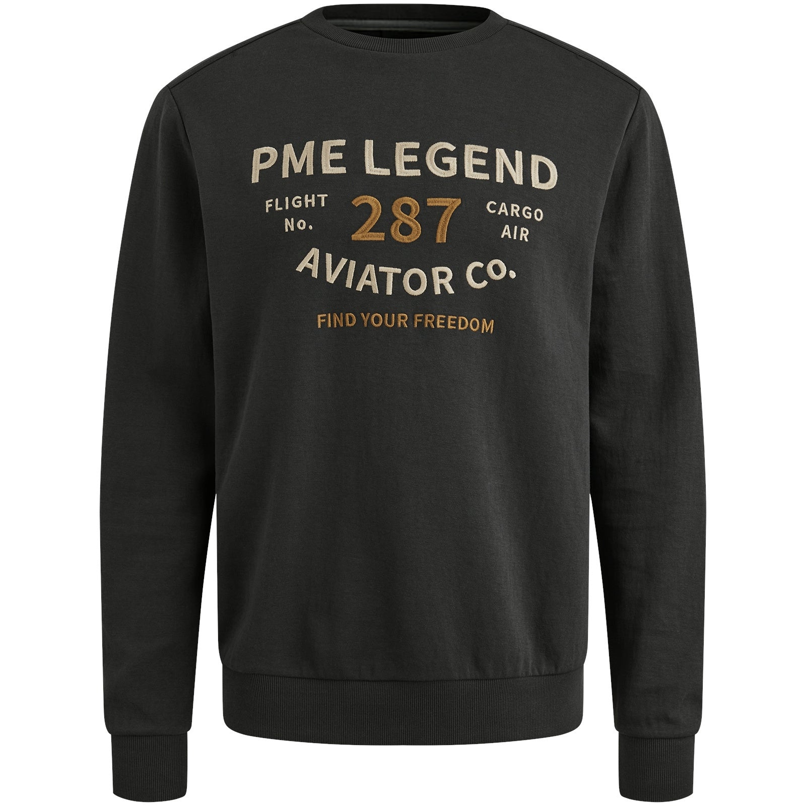 Sweatshirt aus Baumwolle - 9140-Obsidian - Grau