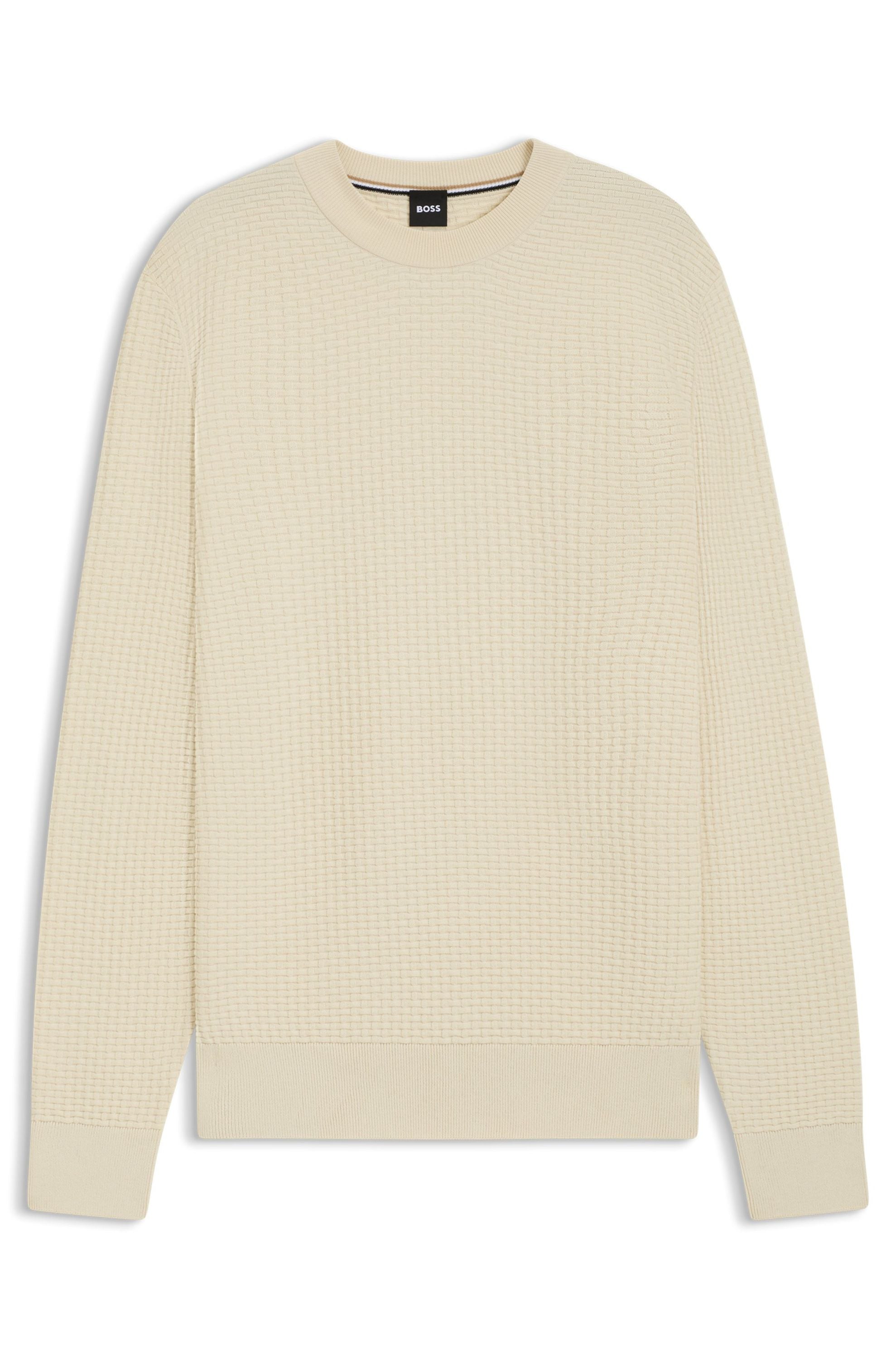 Strickpullover IMBERTO aus Baumwolle - 131-Open White - Creme