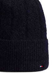 Strickmütze mit Umschlag - DW6-BLUE - Blau