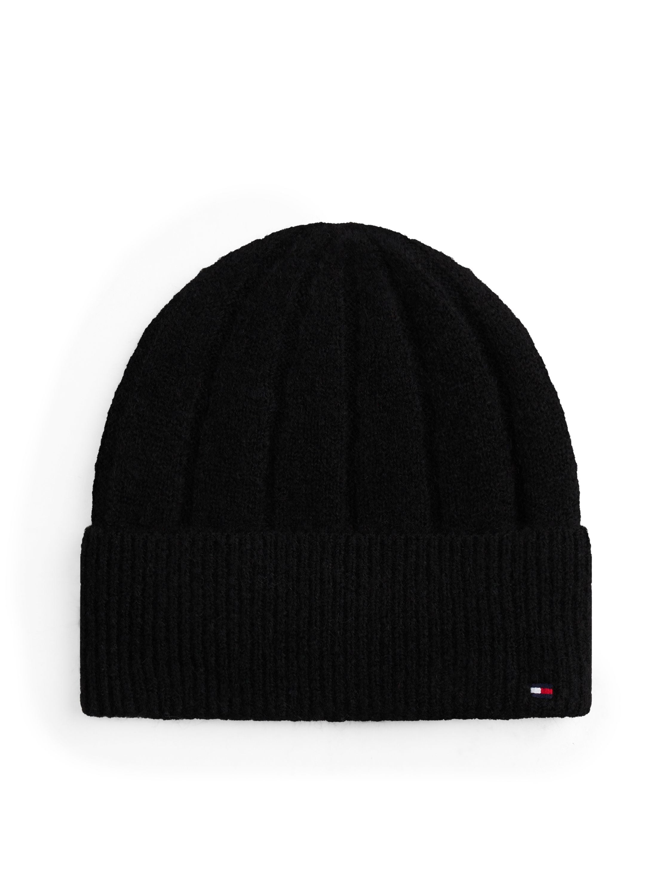 Strickmütze mit Umschlag - BDS-BLACK - Schwarz