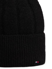 Strickmütze mit Umschlag - BDS-BLACK - Schwarz