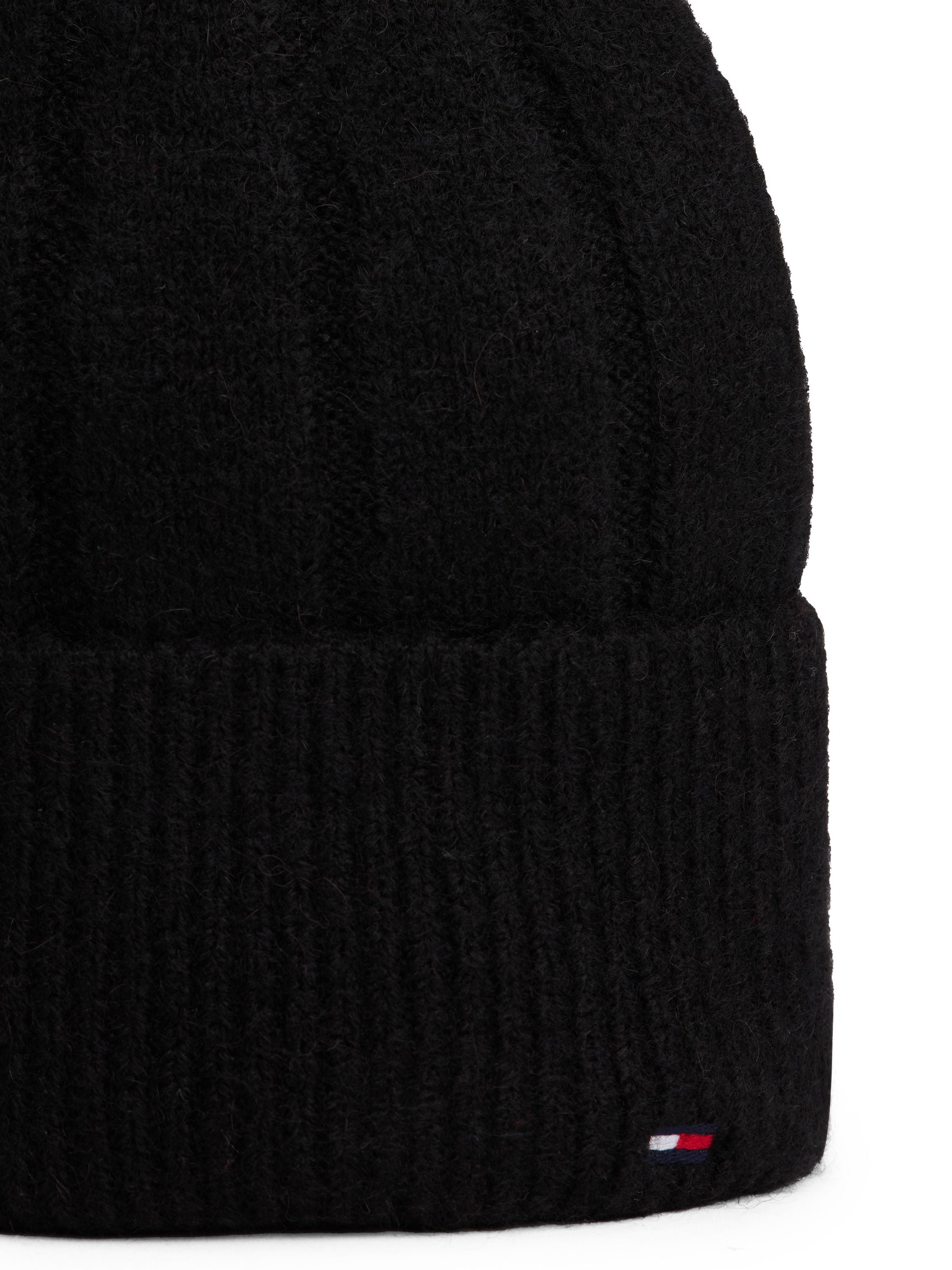 Strickmütze mit Umschlag - BDS-BLACK - Schwarz