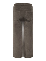 Cordhose Wide Leg - Morel - Braun