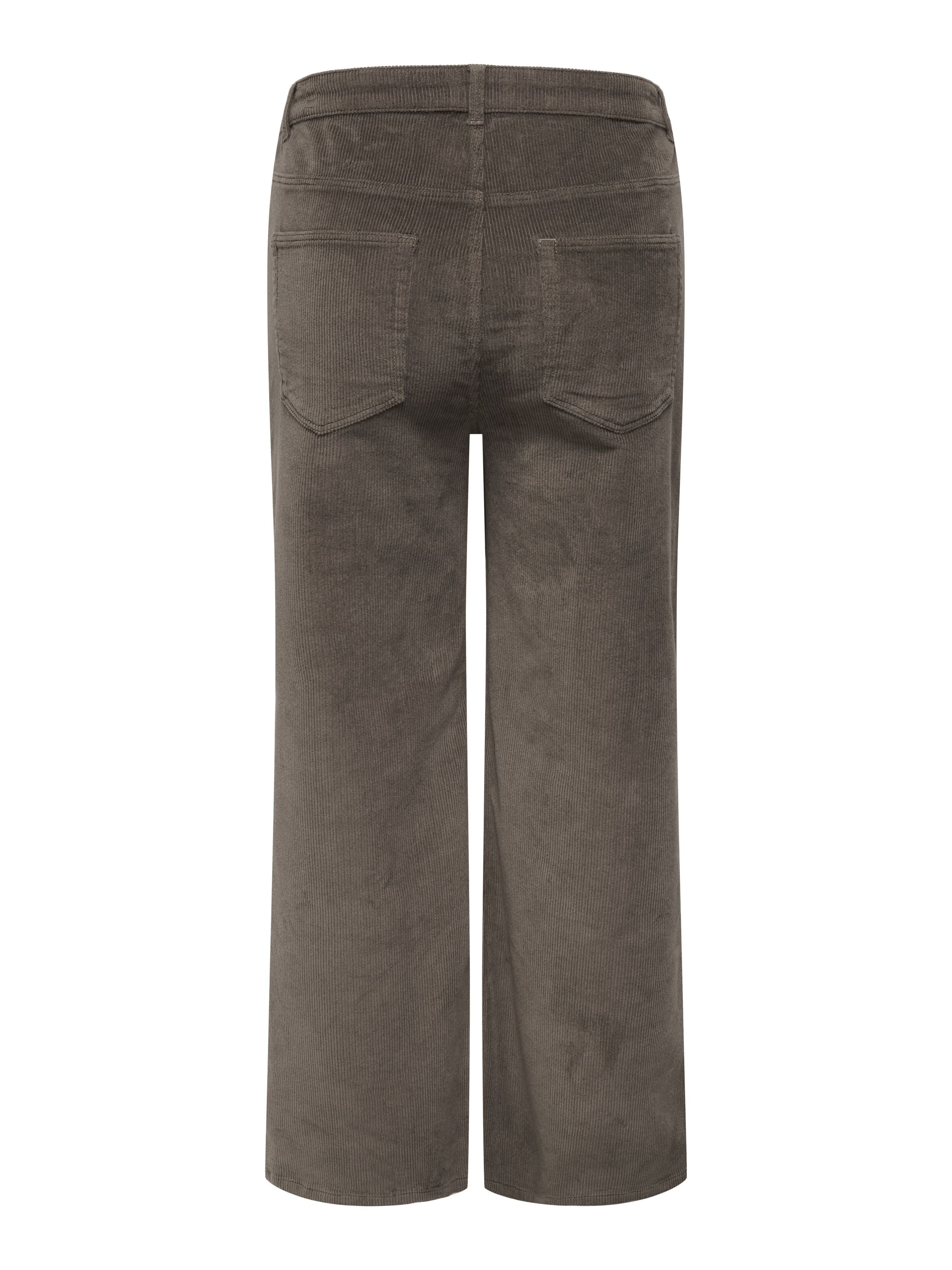 Cordhose Wide Leg - Morel - Braun