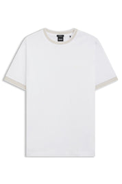 T-Shirt aus Baumwolle - 100-White - Weiß
