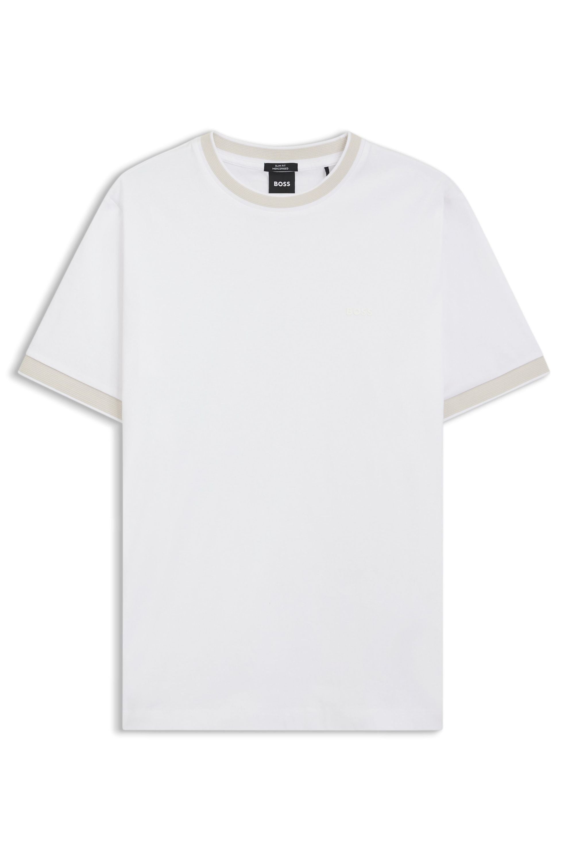 T-Shirt aus Baumwolle - 100-White - Weiß