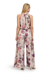 Jumpsuit Maxi floral - 1847-Cream/Dark Red - Beige