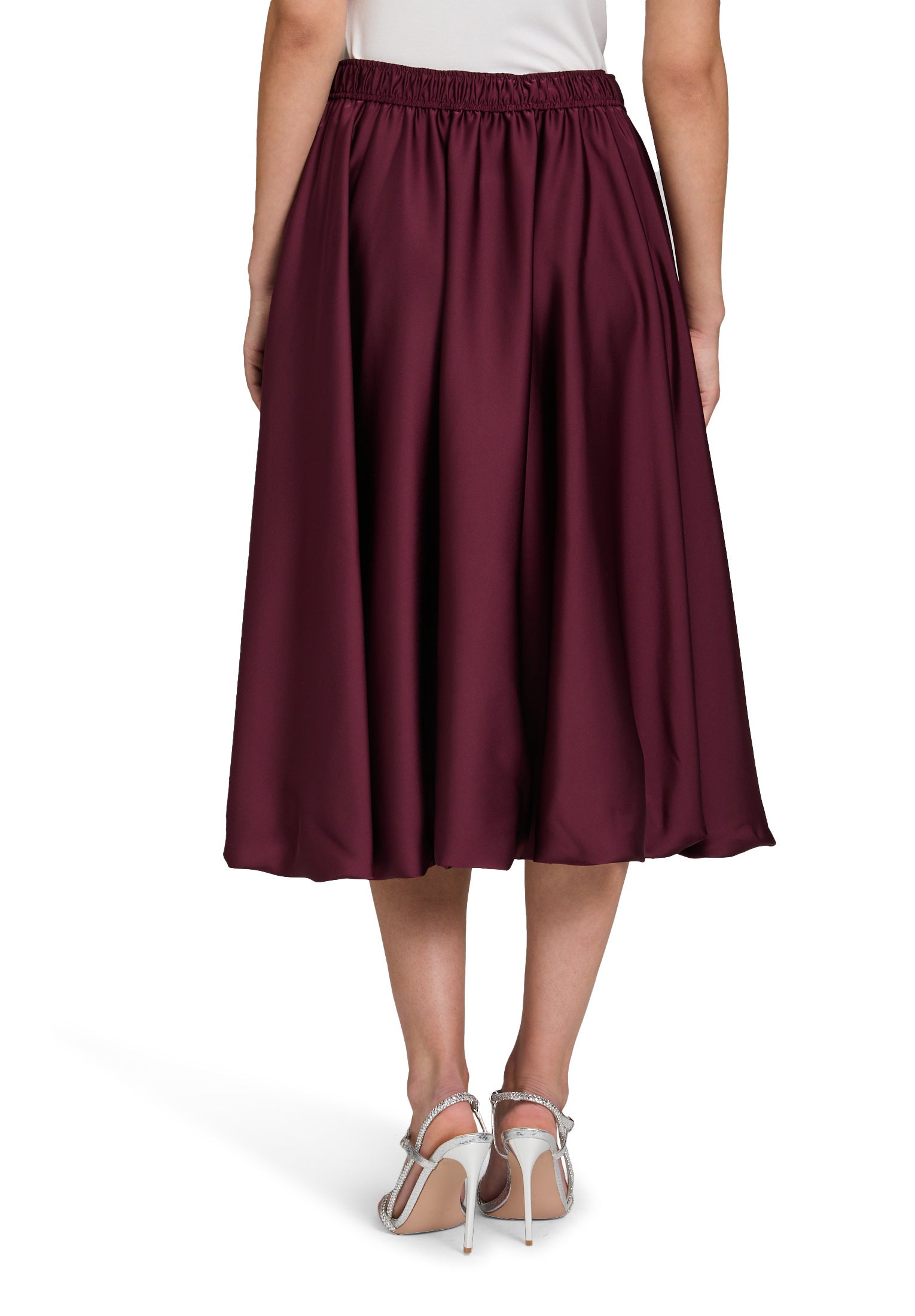 Ballonrock Midi - 4715-Deep Dahlia - Rot