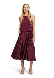 Ballonrock Midi - 4715-Deep Dahlia - Rot