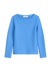 Strickpullover aus Baumwolle - 869-cloudless blue - Blau