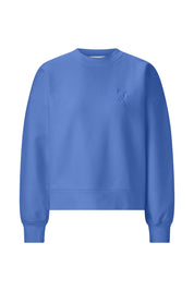 Sweatshirt aus Baumwolle - 745-dusty blue - Blau