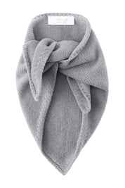 Dreiecksschal aus Wollmix - 845-grey melangé - Grau