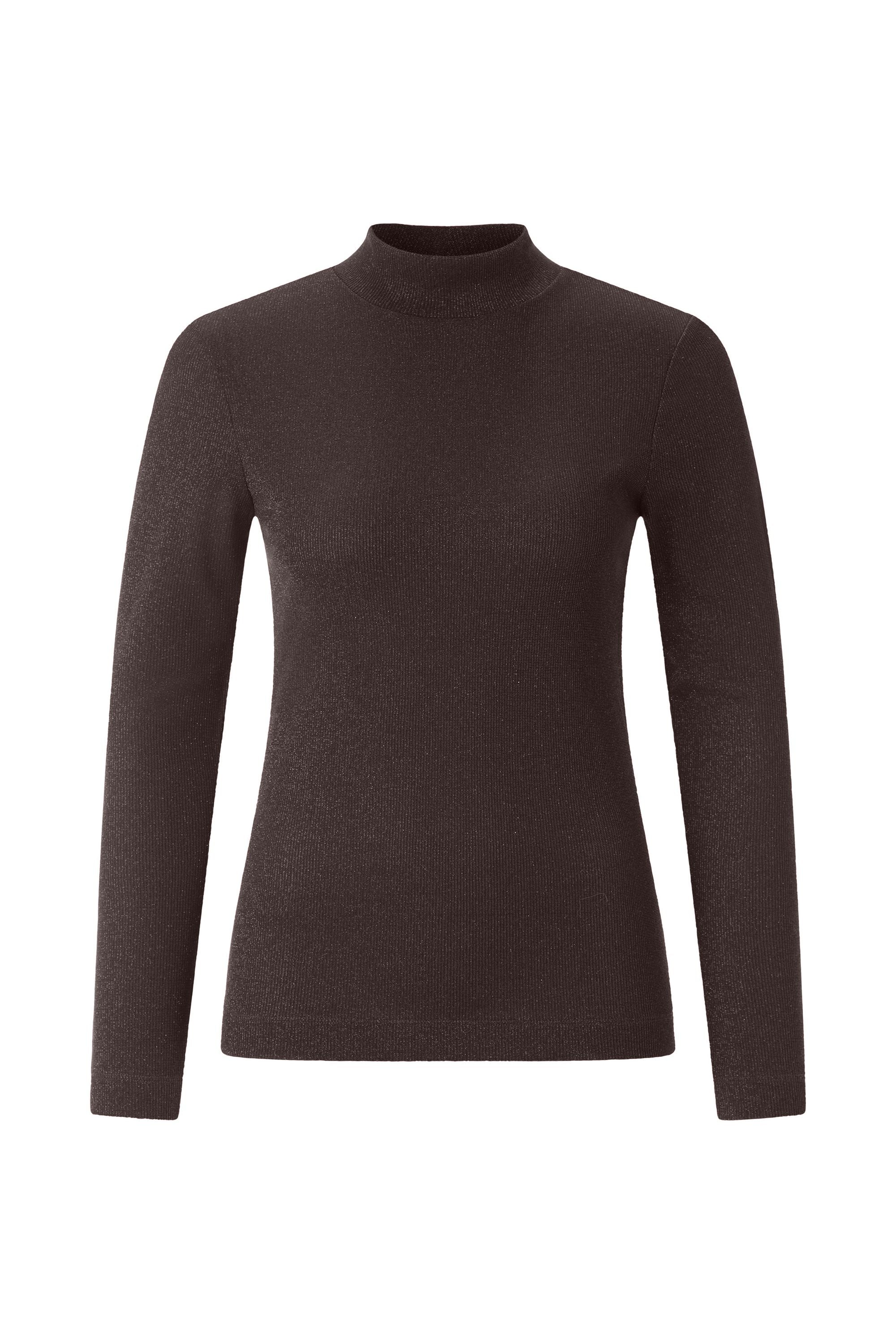 Langarmshirt aus Viskosemix - 285-dark chocolate - Braun