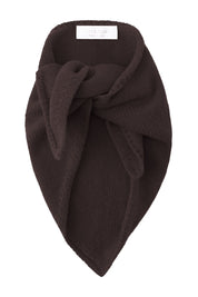 Dreiecksschal aus Wollmix - 285-dark chocolate - Braun