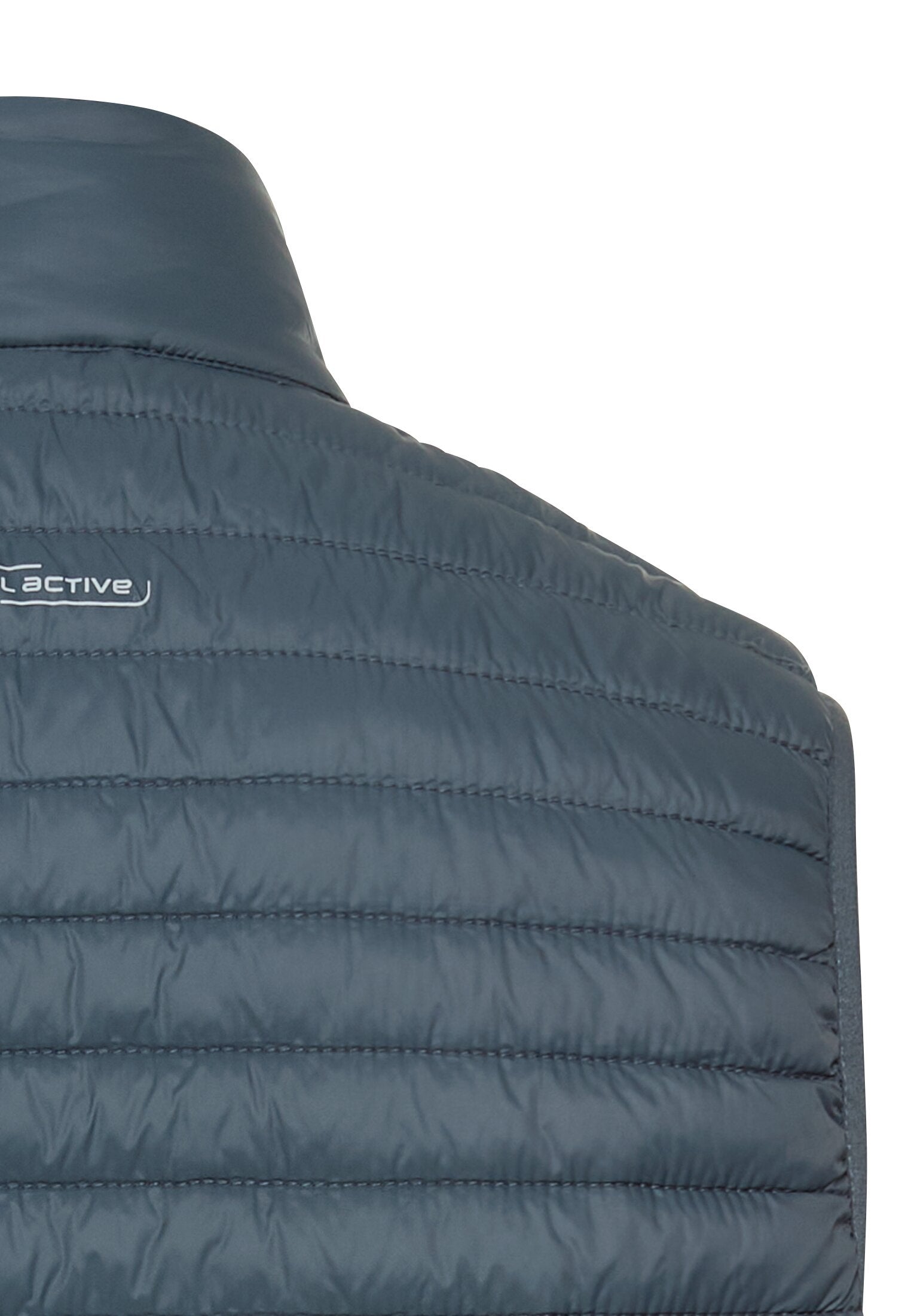Weste mit horizontaler Steppung - 46-Tinted Blue - Blau