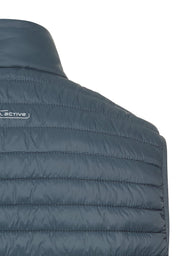 Weste mit horizontaler Steppung - 46-Tinted Blue - Blau