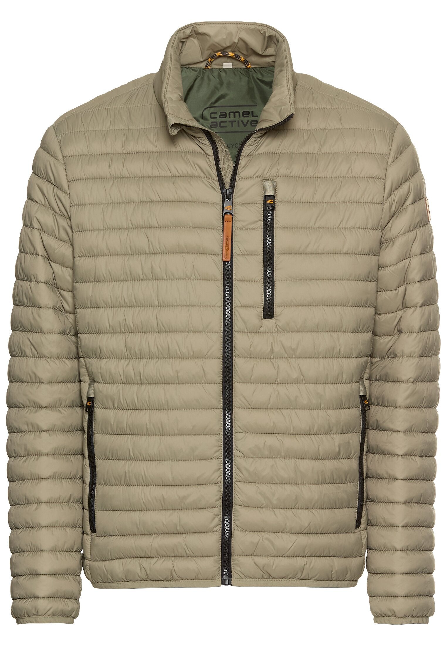 Steppjacke mit Stehkragen - 31-Khaki - Khaki