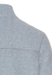 Fleecejacke mit Stehkragen - 06-Stone Gray - Grau