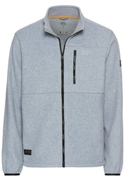 Fleecejacke mit Stehkragen - 06-Stone Gray - Grau
